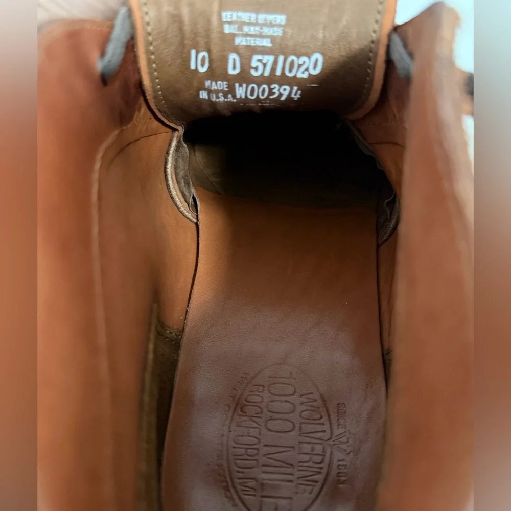 Wolverine 1000 Mile Latham suede chukka boots lace up Sz 10 Men’s - Picture 6 of 15